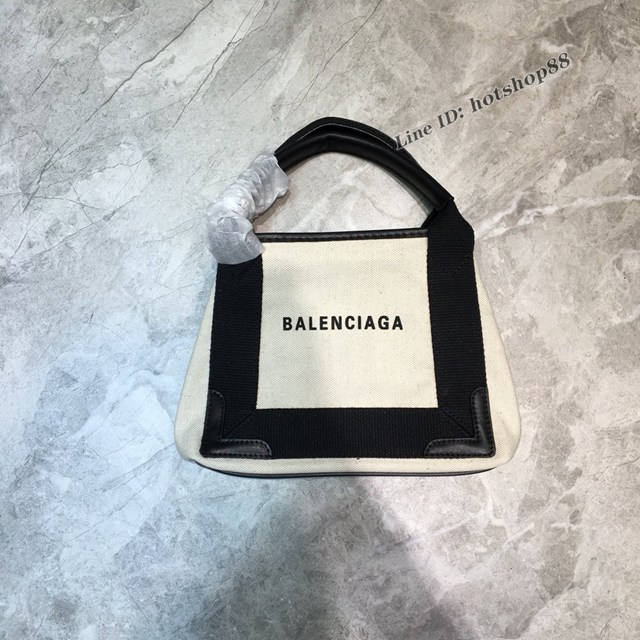 Balenciaga專櫃經典爆款帆布購物袋手提包 巴黎世家超級迷你托特帆布包 fyj1674